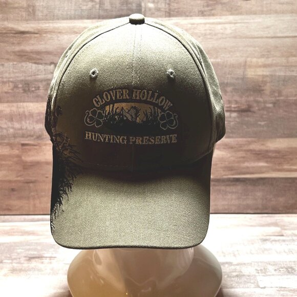 DRI Duck Wildlife Series Clover Hollow Hunting Preserve Cap Green Cotton - Picture 1 of 10